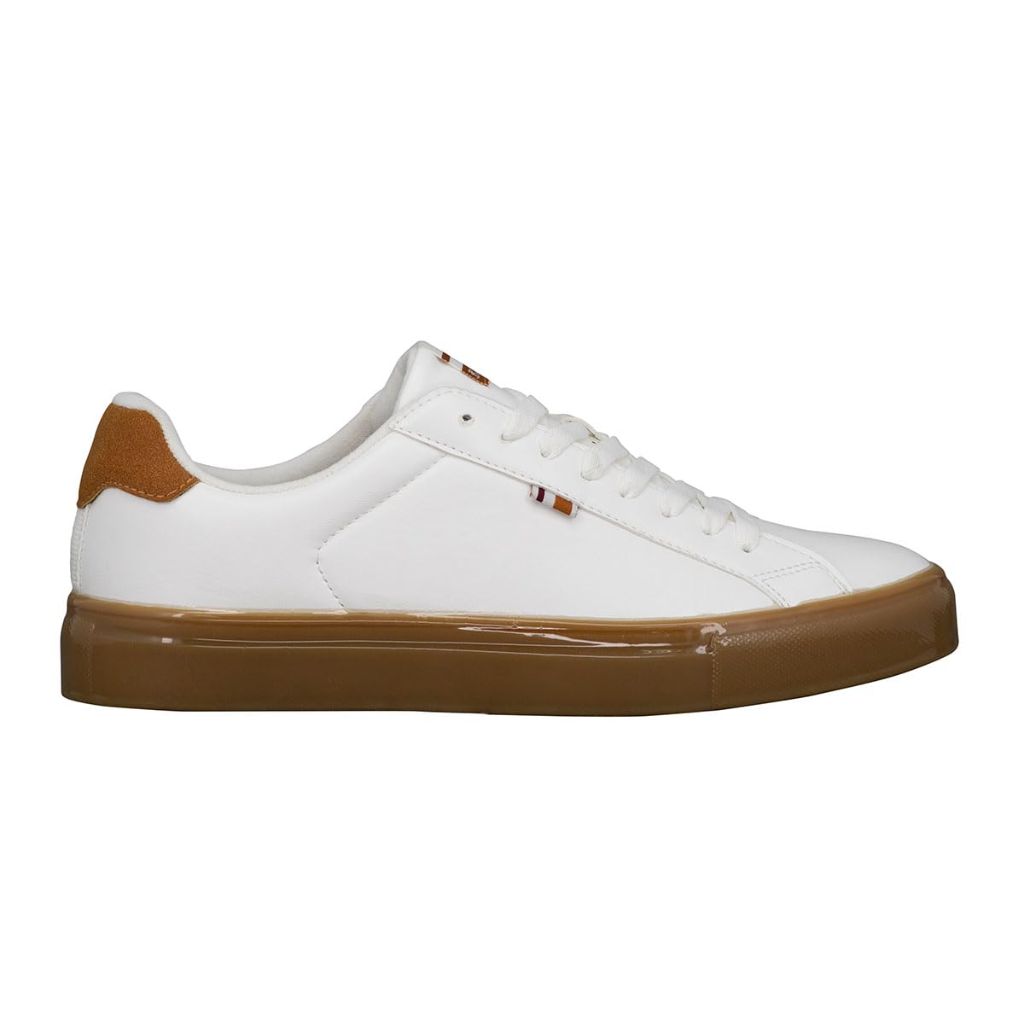 Ben Sherman Men's, Crowley Sneaker White/Gum, 8.5