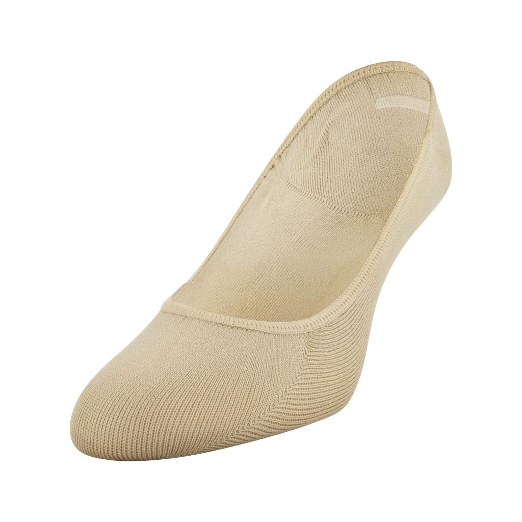SZ 8-12, Peds Women's Lightweight Low Cut No Show Socks, Multipairs, Nude (6-Pairs)