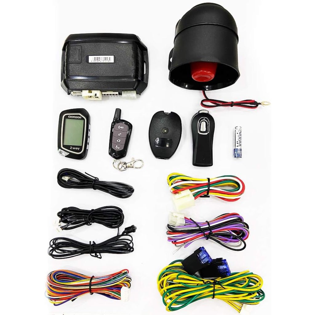 Car Alarm Security System with Start System 1600 feet Range Not for The Car with One Key Start