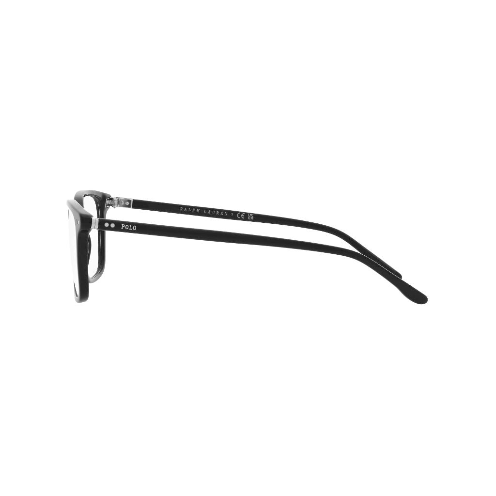 Polo Ralph Lauren Men's PH2259 6766 Rectangular Eyewear Frames - Shiny Black, 56 mm