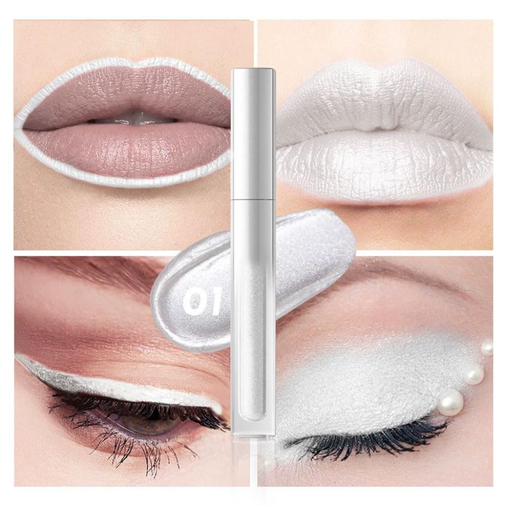Hxssll Pearlescent Metallic Lip Gloss & Liquid Eyeshadow 2-in-1