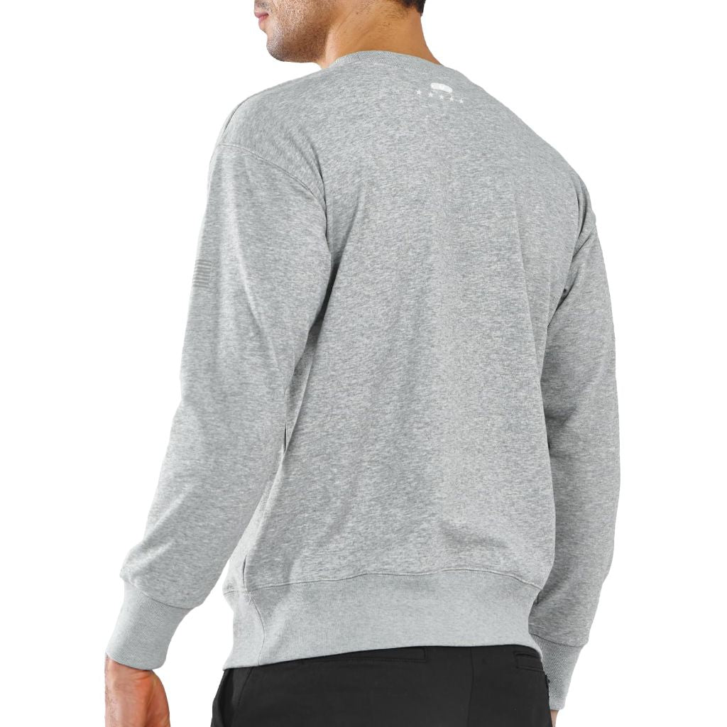 NORTHYARD Men's Crewneck Long Sleeve Sweatshirt, GREYHEATHER, M