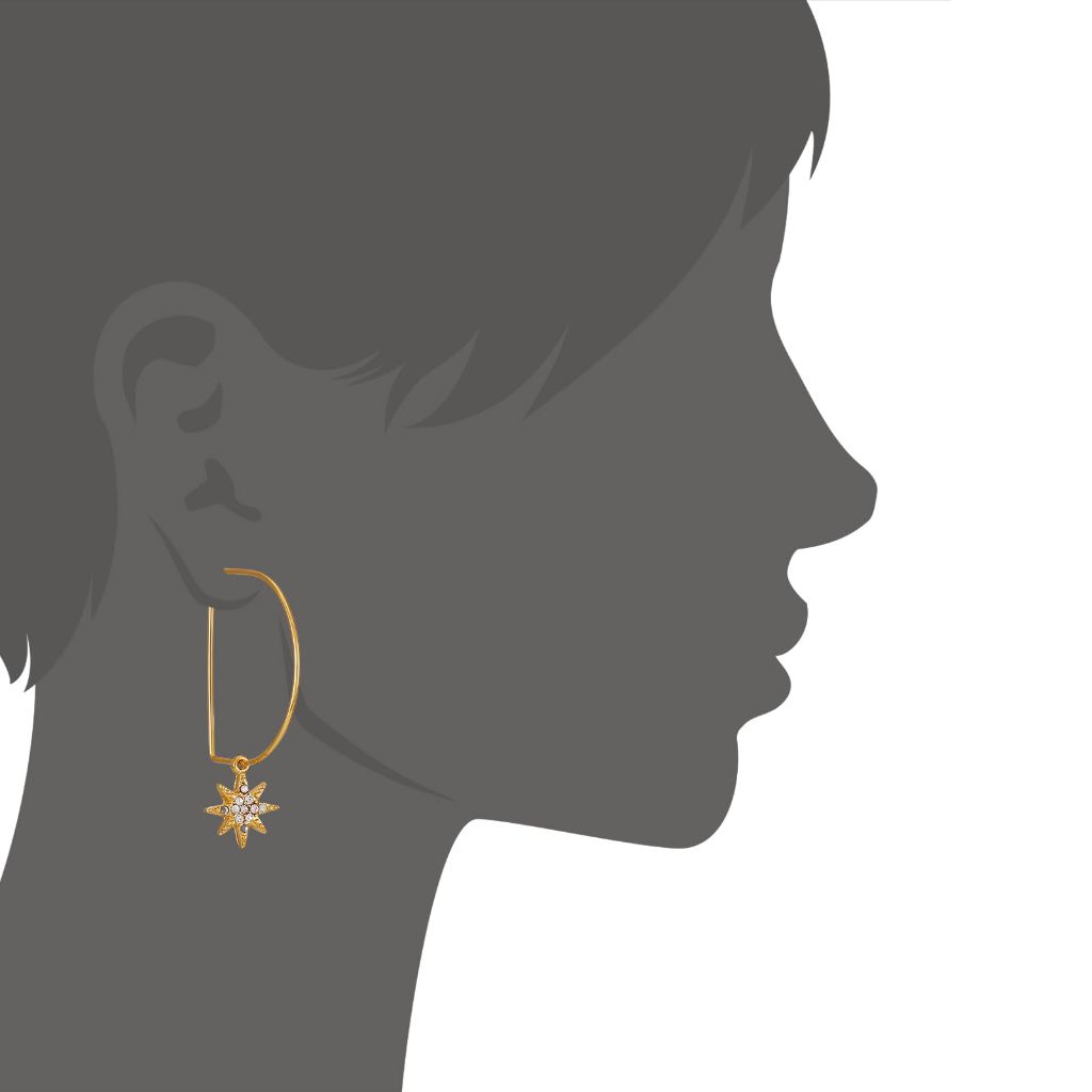 Lucky Brand Charming Celestial Pendant Earrings