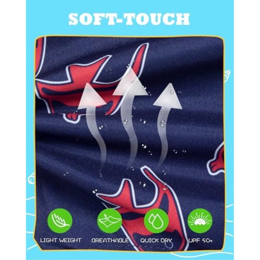 SURF CUZ Boys Swim Trunks Retro - Size 7