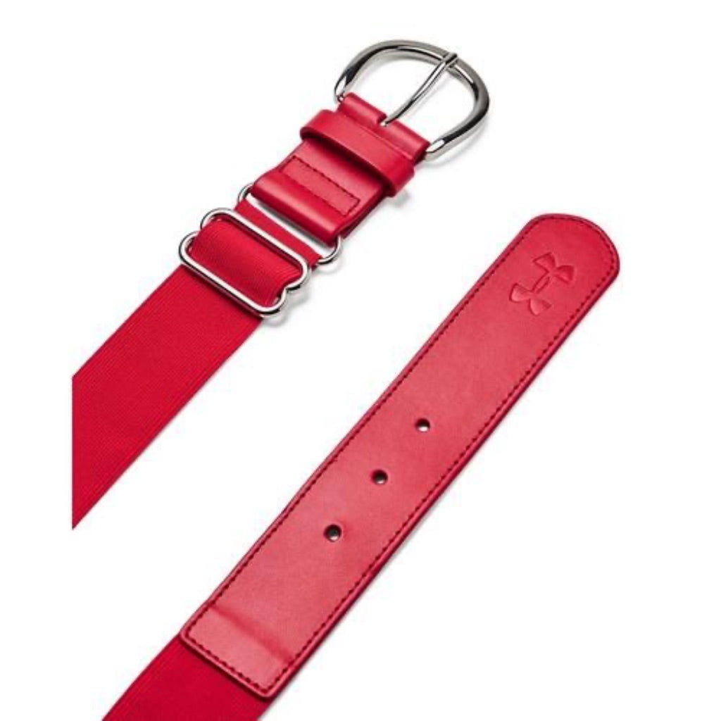 Under Armour Women's Senior Softball Belt in Red/White