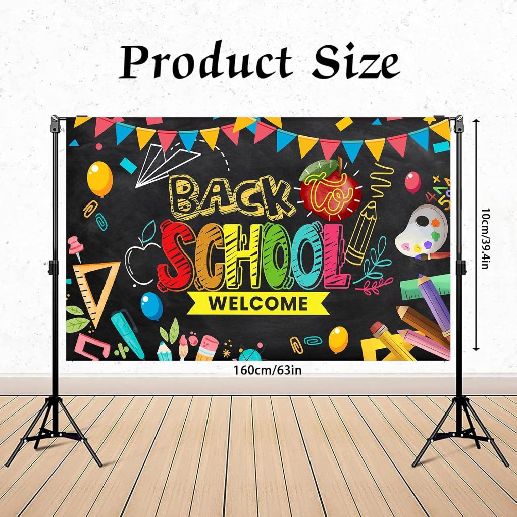 Back to School Banner Backdrop