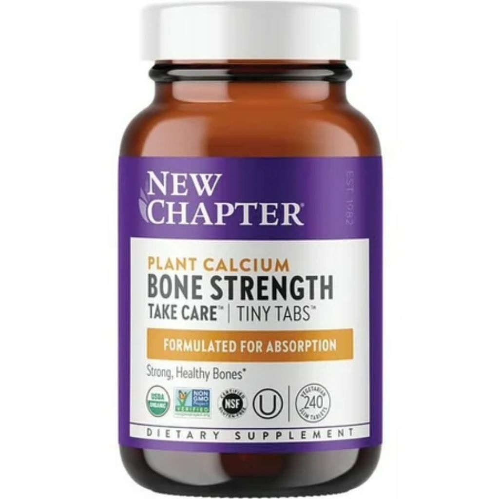 New Chapter Plant Calcium Bone Strength Take Care - Tiny Tabs 240 Veg Tabs