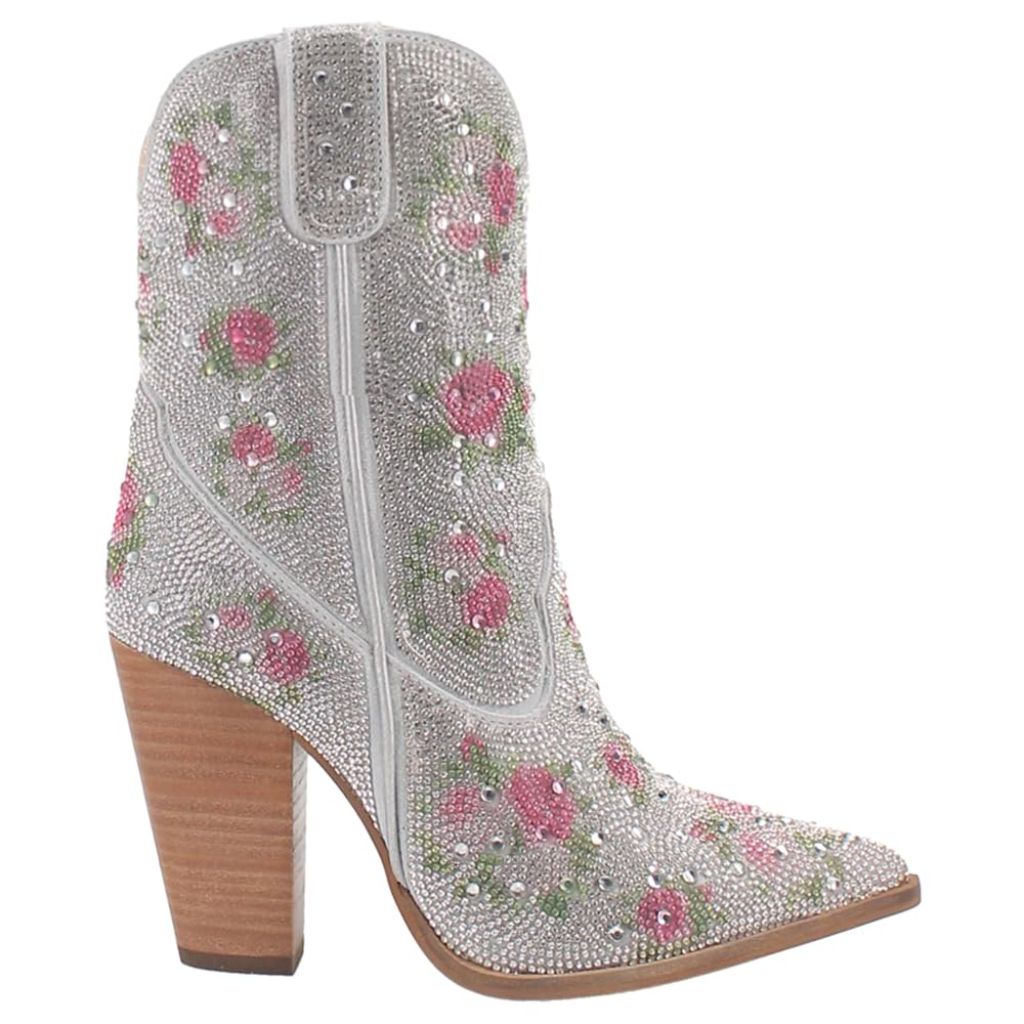 Dingo Neon Moon Leather & Rhinestones Bootie - Size 10