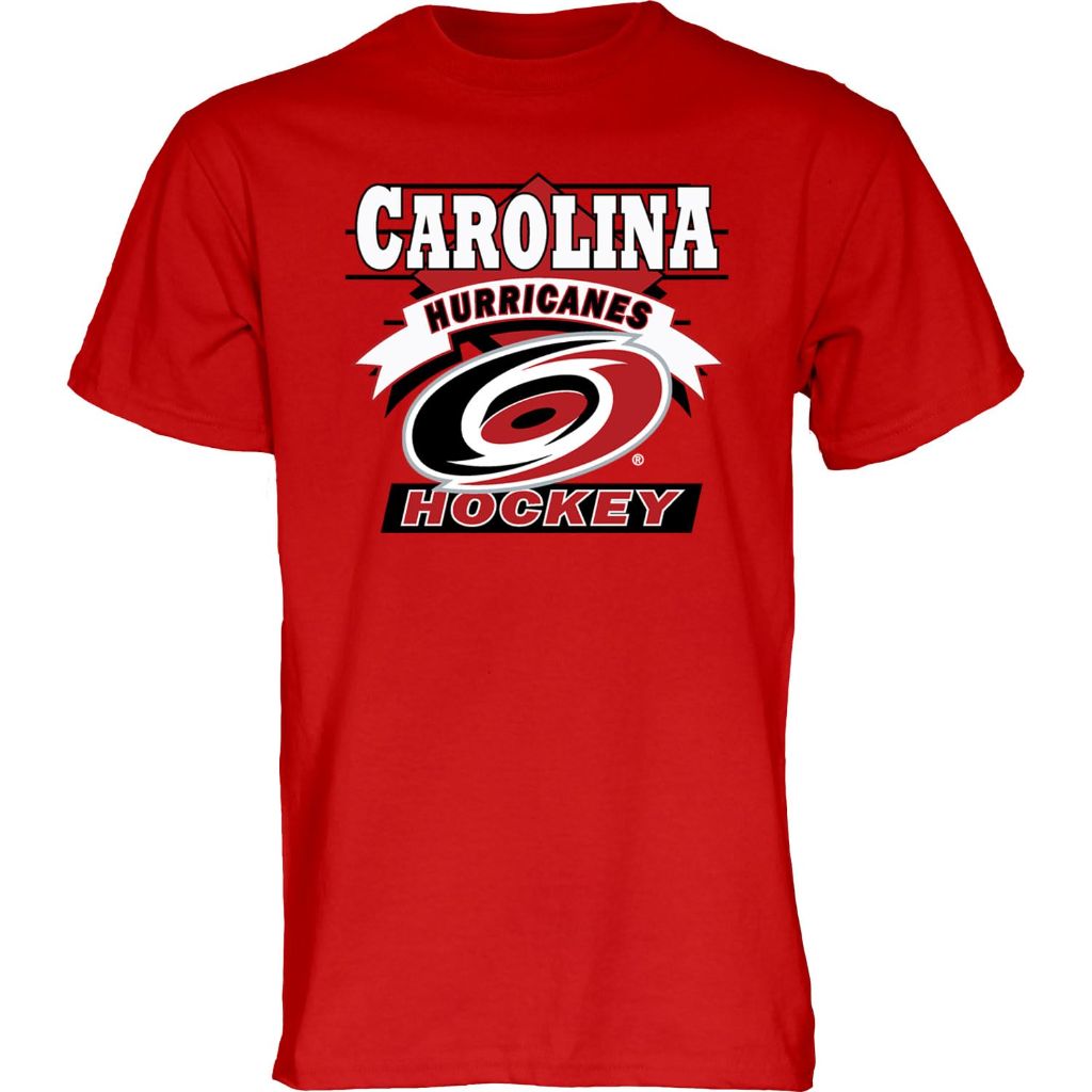 Carolina Hurricanes NHL Officially Licensed T-Shirt Retro 90's Hockey Team Color, Large