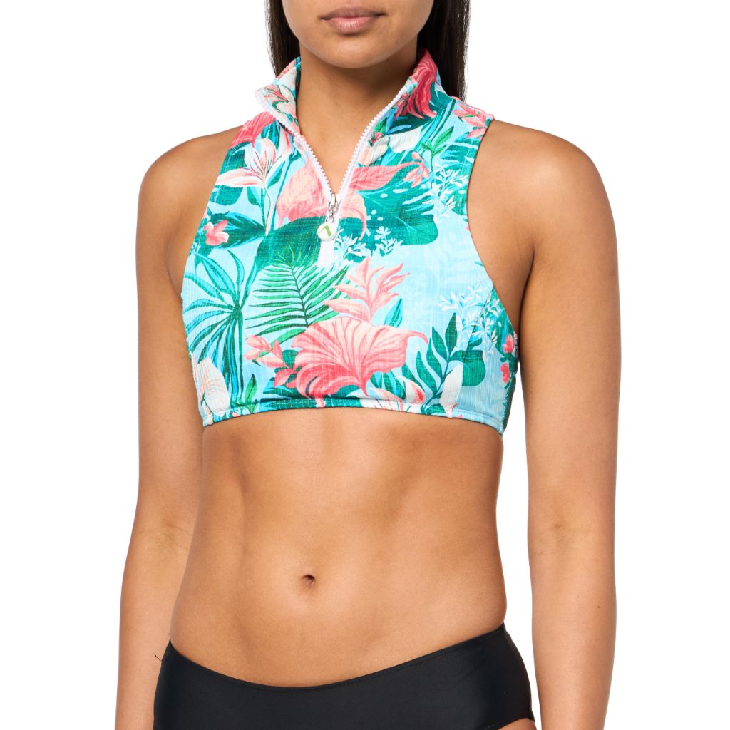 Next Women's Standard Coastal Zip UP Crop, Blue, Medium