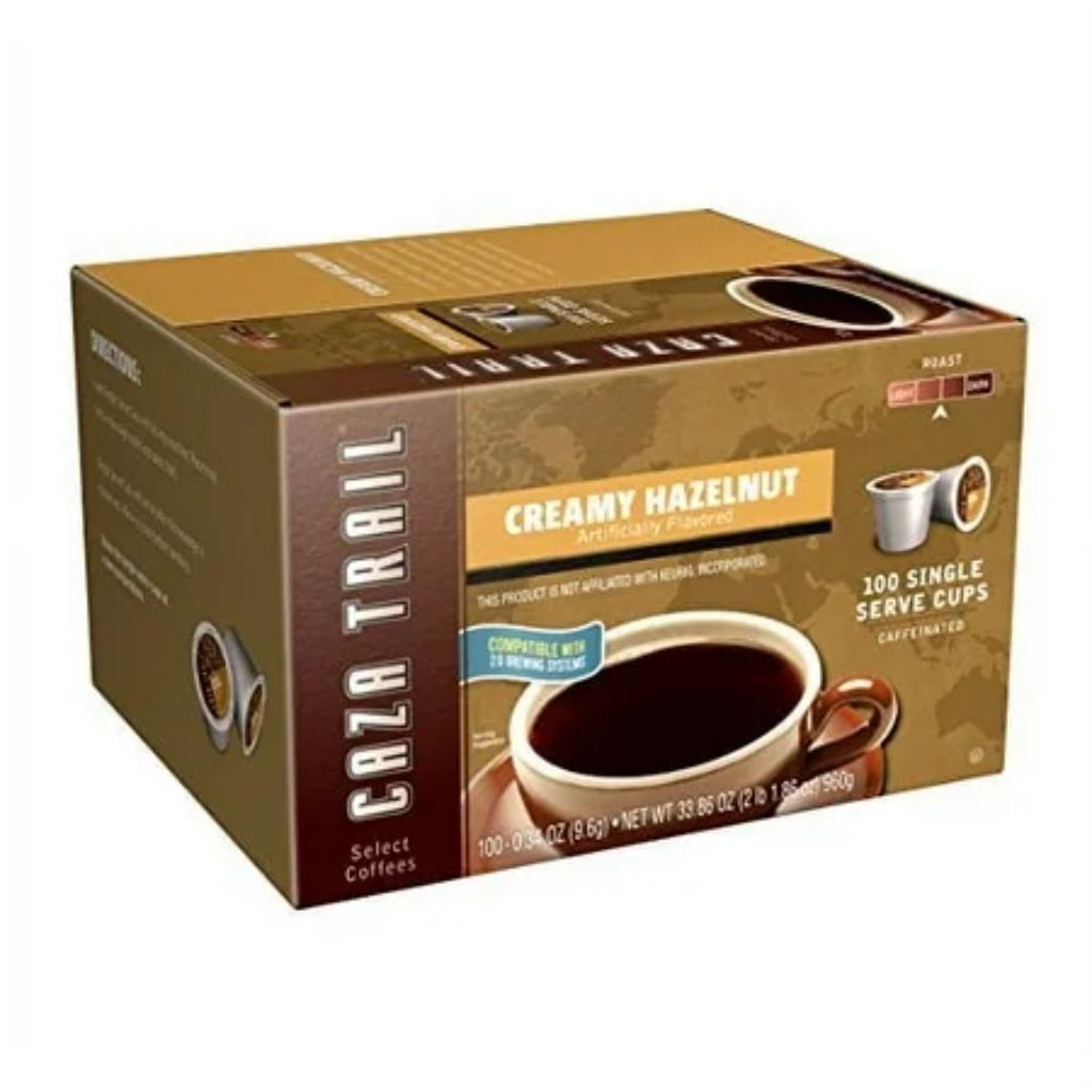 Caza Trail Coffee  Creamy Hazelnut  100 Single Serve Cups