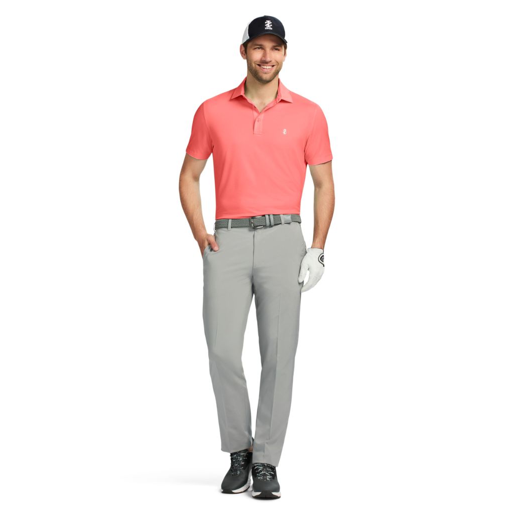Izod Men's Swingflex Performance Mesh Polo, Dubarry, SZ XL