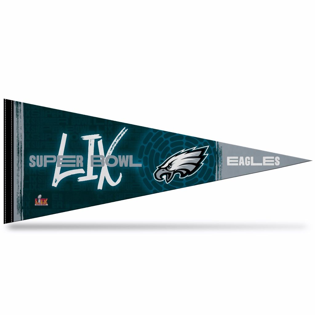 Rico Industries NFL Football Philadelphia Eagles 2025 Super Bowl Bound 12" x 30" Felt Wall Décor Pennant