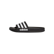 adidas Big Kid's Adilette Shower Slide Sandals - Core Black/White, Size 4 Big Kid