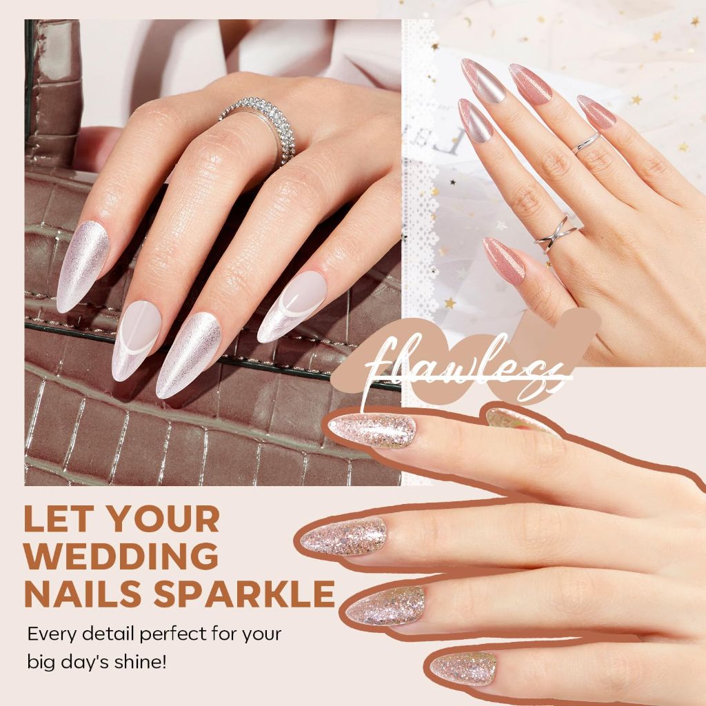 modelones Nail Polish Set, Pearl, White, Pink, Nude Mini Nail Polish Set - 6 Shades