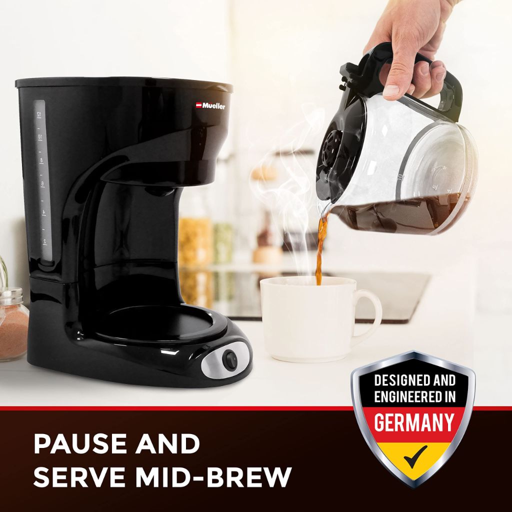 Mueller 12-Cup Drip Coffee Maker, Black