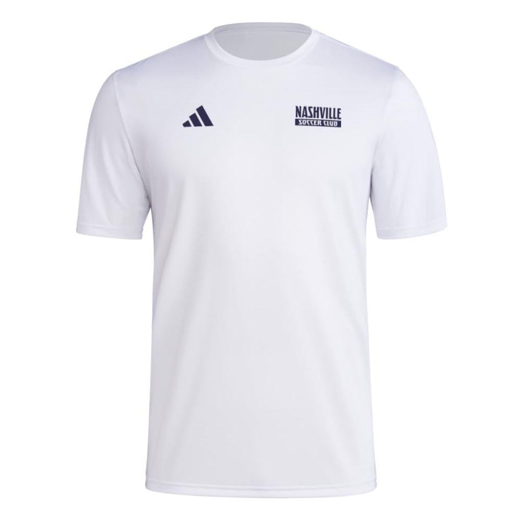 Adidas Men's Nashville SC T-Shirt, White/Nashville Soccer Club, X-Large
