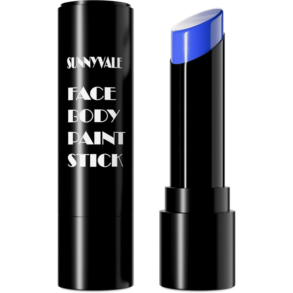 SUNNYVALE Clown Red Face Body Paint Stick Cream, Sweatproof Eye Black for Adults Sports, Hypoallergenic Grease Foundation Makeup for SFX Special Effects Cosplay Costume Parties