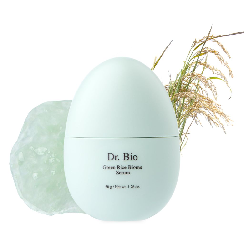 Dr. Bio Green Rice Biome Serum (1.69 fl.oz) with Probiotic, Vegan Korean Skincare for sensitive skin