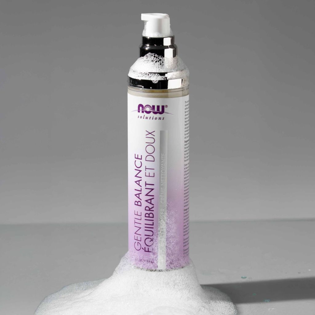 NOW Solutions Gentle Balance Cream Cleanser, 4 oz - Fragrance-Free