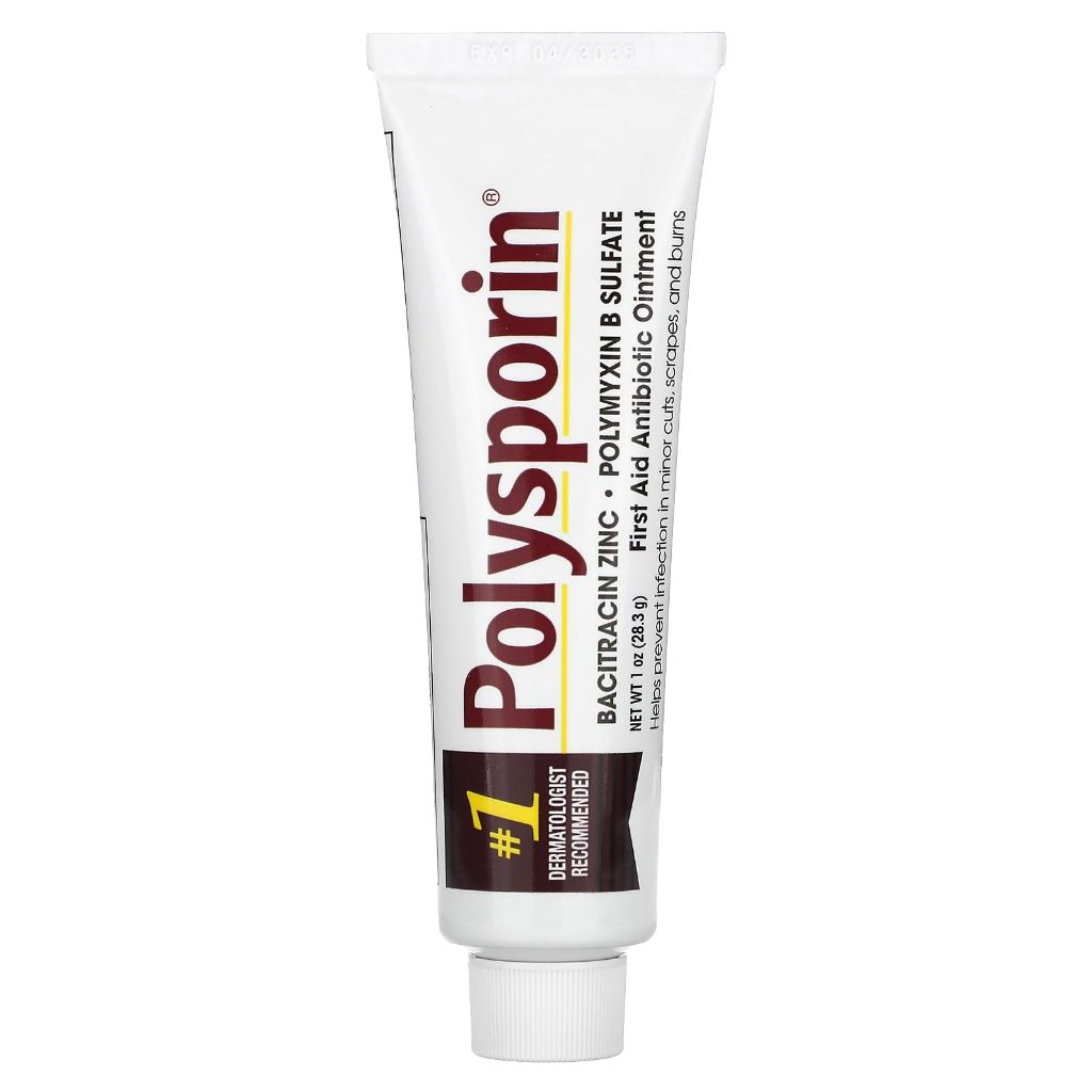 Polysporin First Aid Topical Antibiotic Skin Ointment With Bacitracin Zinc & Polymyxin B Sulfate, 1 oz
