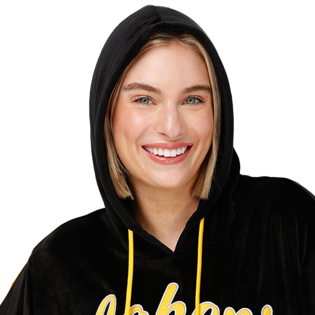 FOCO Los Angeles Lakers NBA Womens Velour Hooded Sweatshirt - S