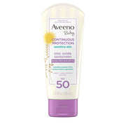 Aveeno Baby Zinc Oxide Mineral Sunscreen Lotion  SPF 50  3 Fl. Oz