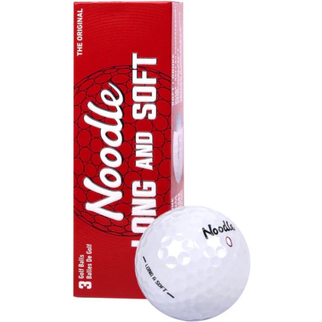 Noodle Long and Soft 3 Golf Balls (White)