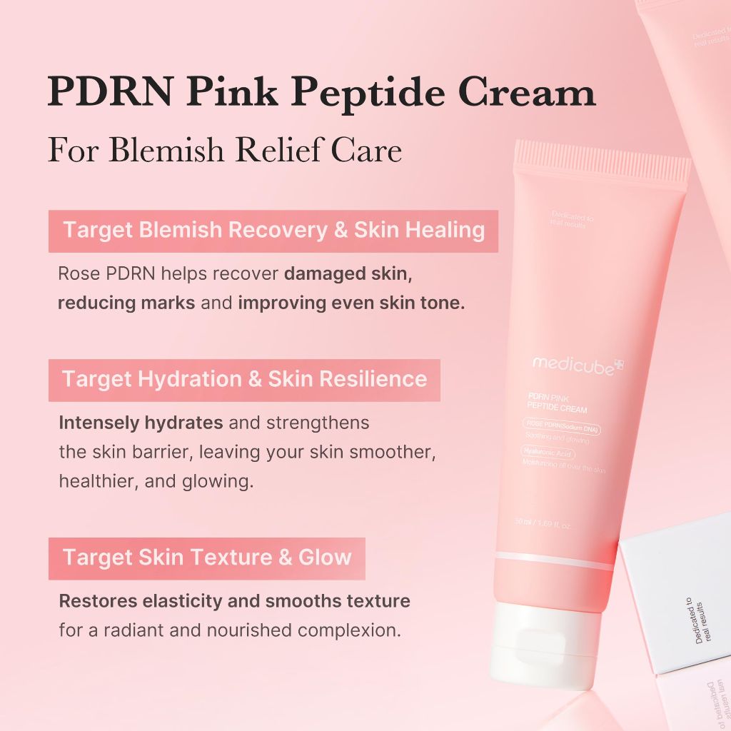 Medicube PDRN Pink Hyaluronic Moisturizing Cream, Korean Skincare - 50mL