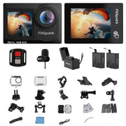 FitSpark Eagle i15 ProMax Real 4K, 30FPS 20MP, Touch Screen Wi-Fi Action Camera
