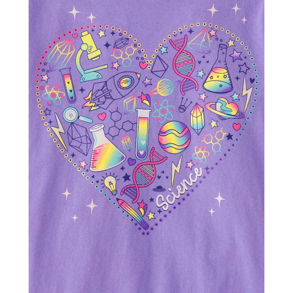 The Children's Place, Girl's Short Sleeve Graphic T-Shirts, 1st Day 3rd Grade/Reading/Heart 3-Pack,X-Large