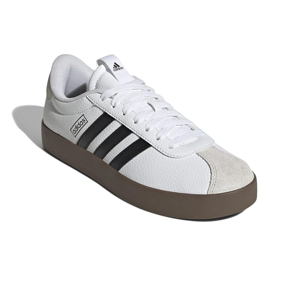 adidas Women's VL Court 3.0 Shoes - White/Black, Size 8