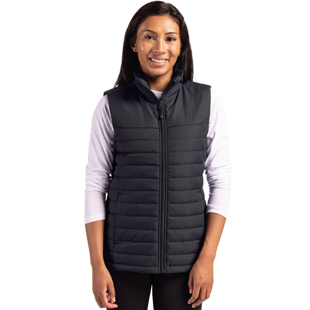 Clique Elevation Eco Full Zip Womens Puffer Vest, Black, XS