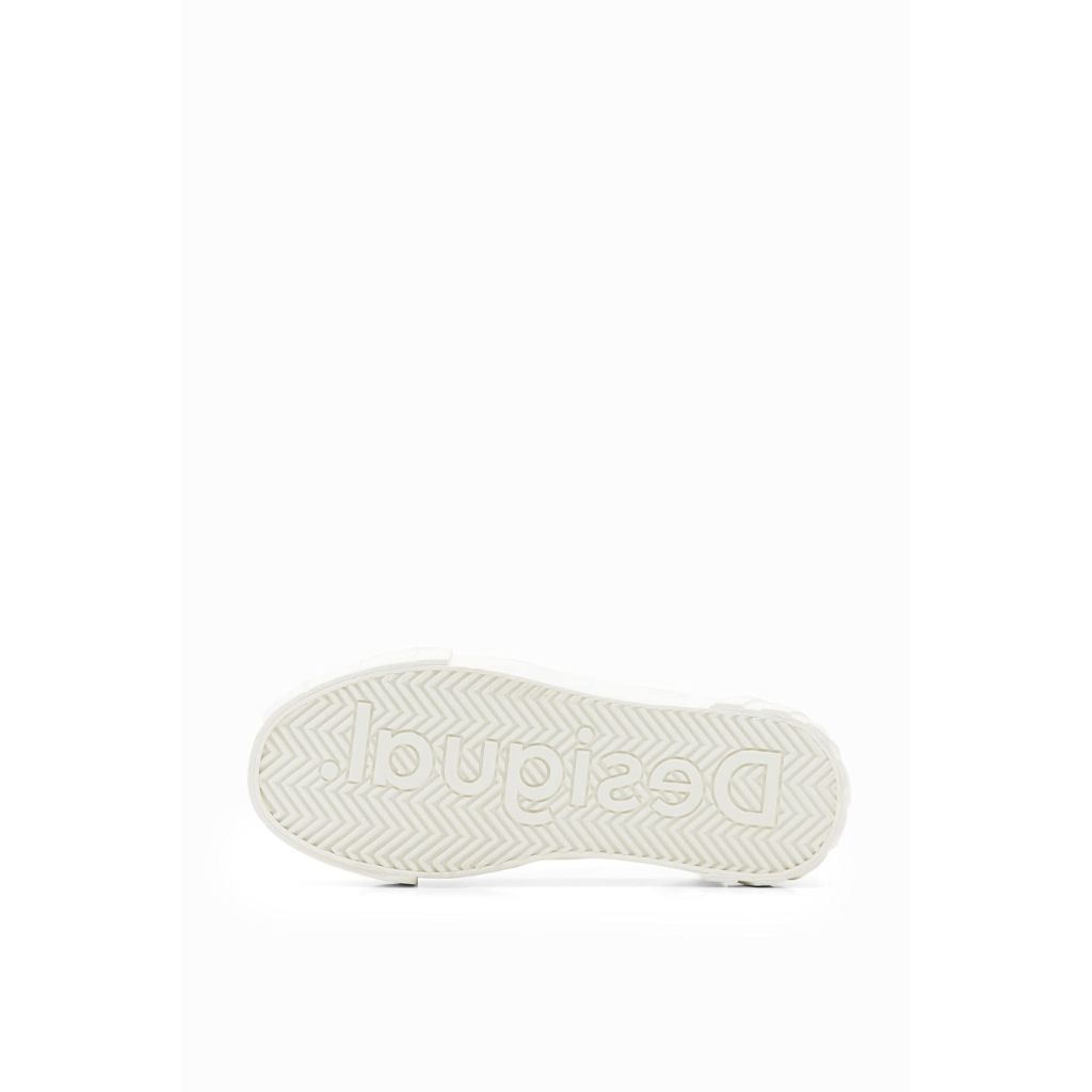 Desigual Transparent Platform Sneakers, White - size 8