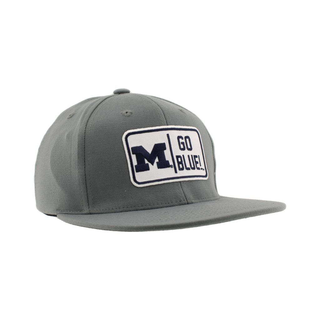 ZHATS Standard NCAA Officially Licensed Fitted Hat - Michigan Wolverines, Gray (Medium)