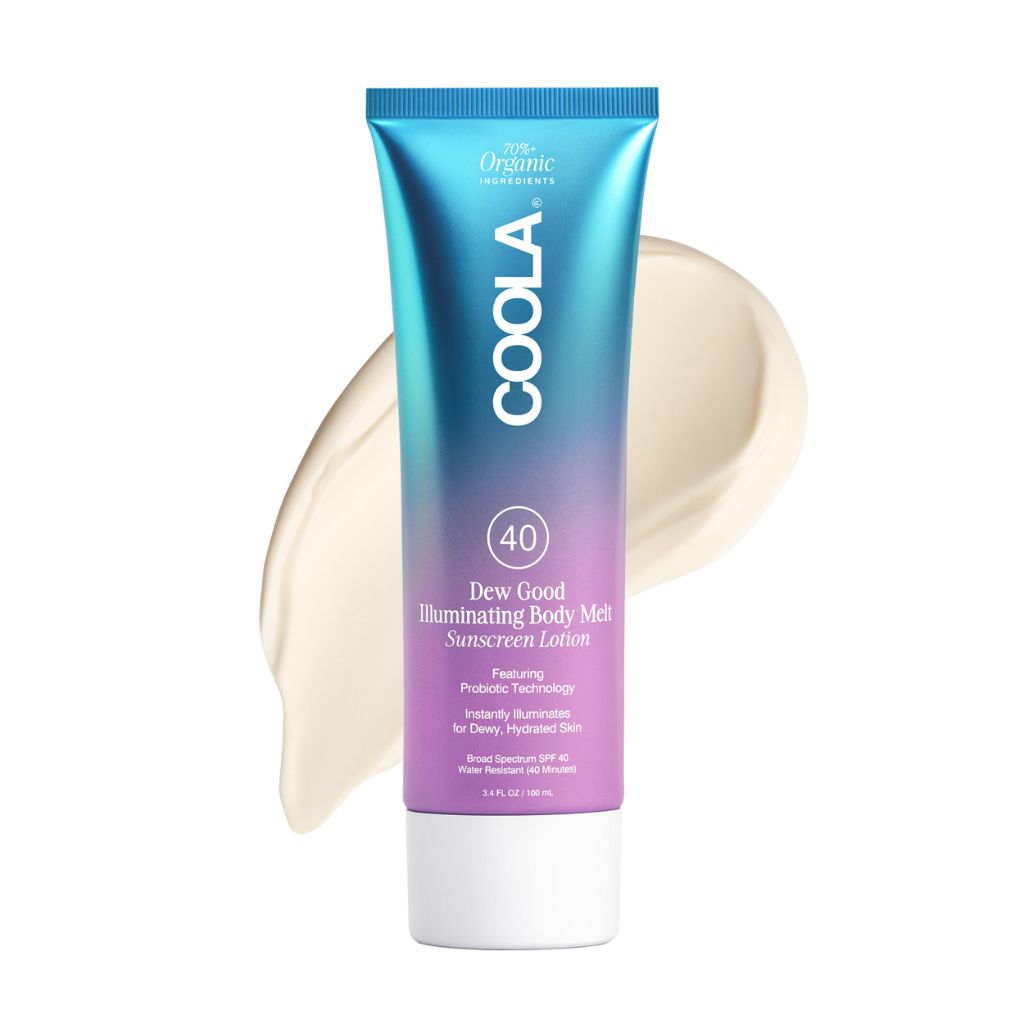 COOLA Organic Dew Good Illuminating Body Melt with SPF 40 (3.4 Fl Oz)