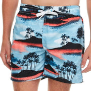 SZ L, Kanu Surf Men's Havana Swim Trunks (Regular & Extended Sizes), Islands Blue/Coral