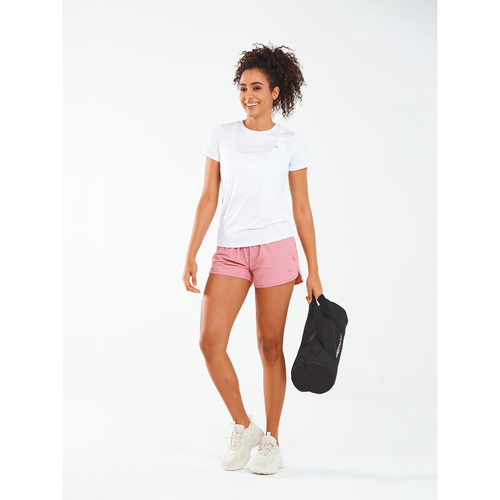 SZ M, ALLZERO Feel Fit™ Running Shorts for Women 3"  | POWDERPINK