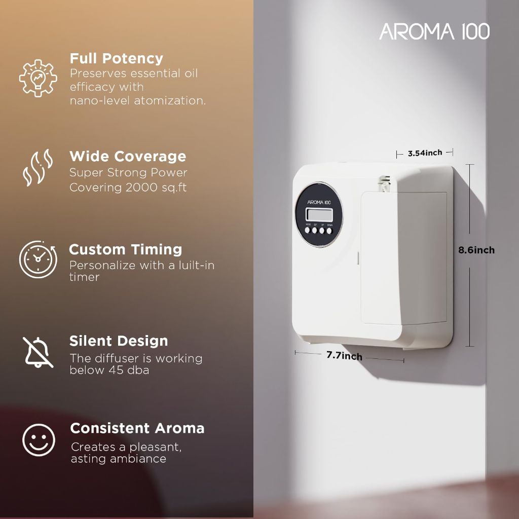 Aroma 100 - Waterless Diffuser - White
