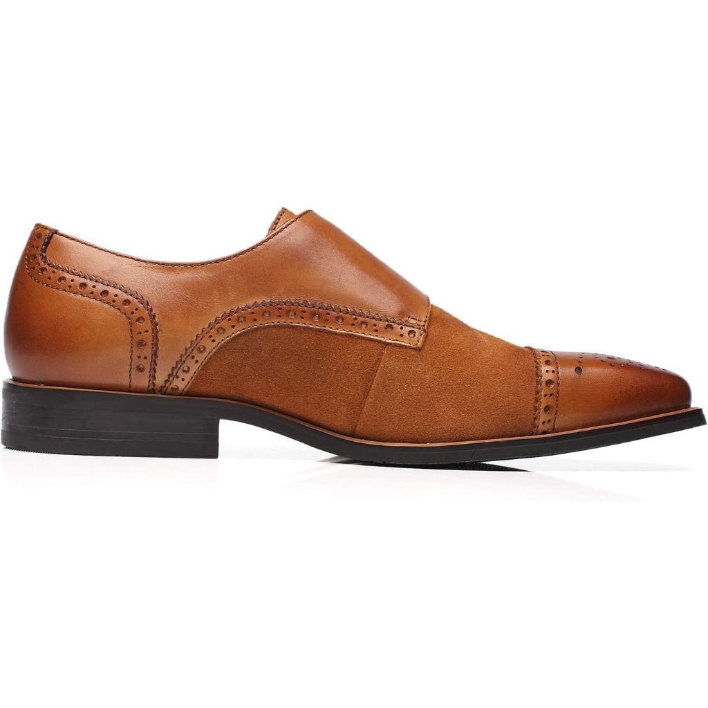 Brown Leather Slip-On Loafers for Men by La Milano, Size 8