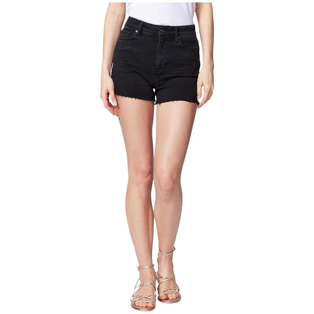 Paige Women's Margot Raw Hem Shorts - Black, Size 33