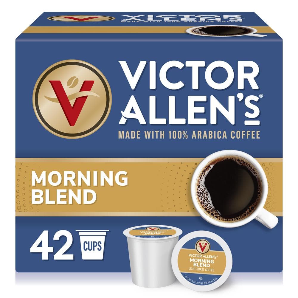 Victor Allen's Coffee Morning Blend Light Roast Keurig K-Cup Coffee Pods, 42 Count