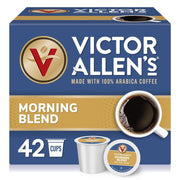 Victor Allen's Coffee Morning Blend Light Roast Keurig K-Cup Coffee Pods, 42 Count