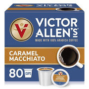 Victor Allen's Coffee Caramel Macchiato Medium Roast Keurig K-Cup Coffee Pods, 80ct