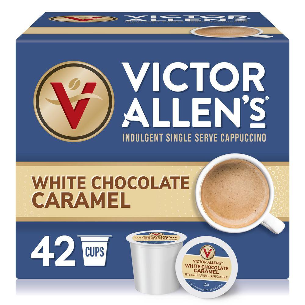 Victor Allen's Coffee White Chocolate Caramel Cappuccino Keurig K-Cup Coffee Pods, 42ct