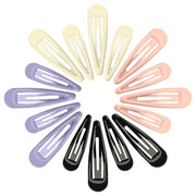 YIERSO Metal Snap Hair Clips,  for Women Kids  (8pcs 2.36inch & 8pcs 2.7inch) (Purple Pink)