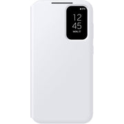 Samsung Galaxy S23 FE S-View Wallet Phone Case, Protective Cover with Card Holder Slot, White