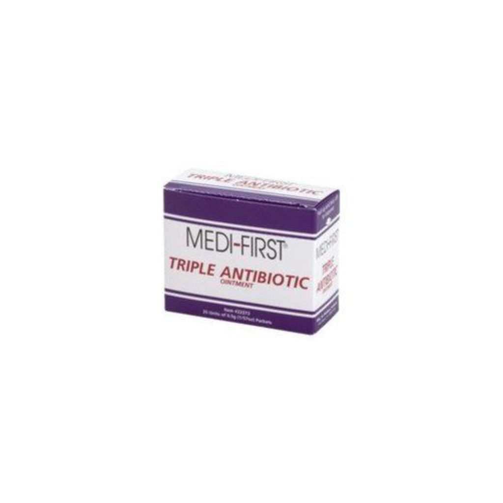 Medi-First First Aid Antibiotic 0.5 Gram Individual Packet Ointment 400 IU - 5 Mg - 5 000 IU / Gram Strength   25 Ct