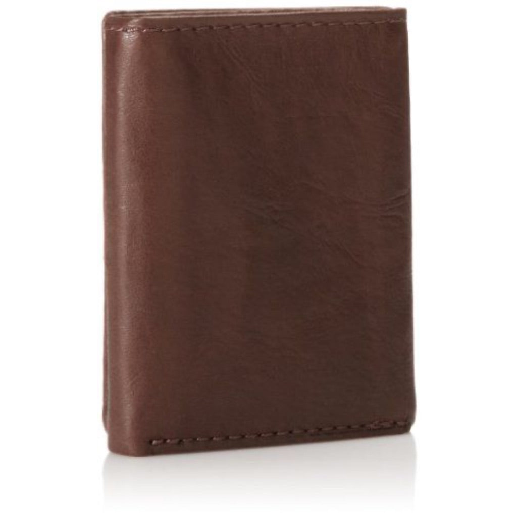 Fossil Men's Leather Trifold Wallet - Ingram Brown