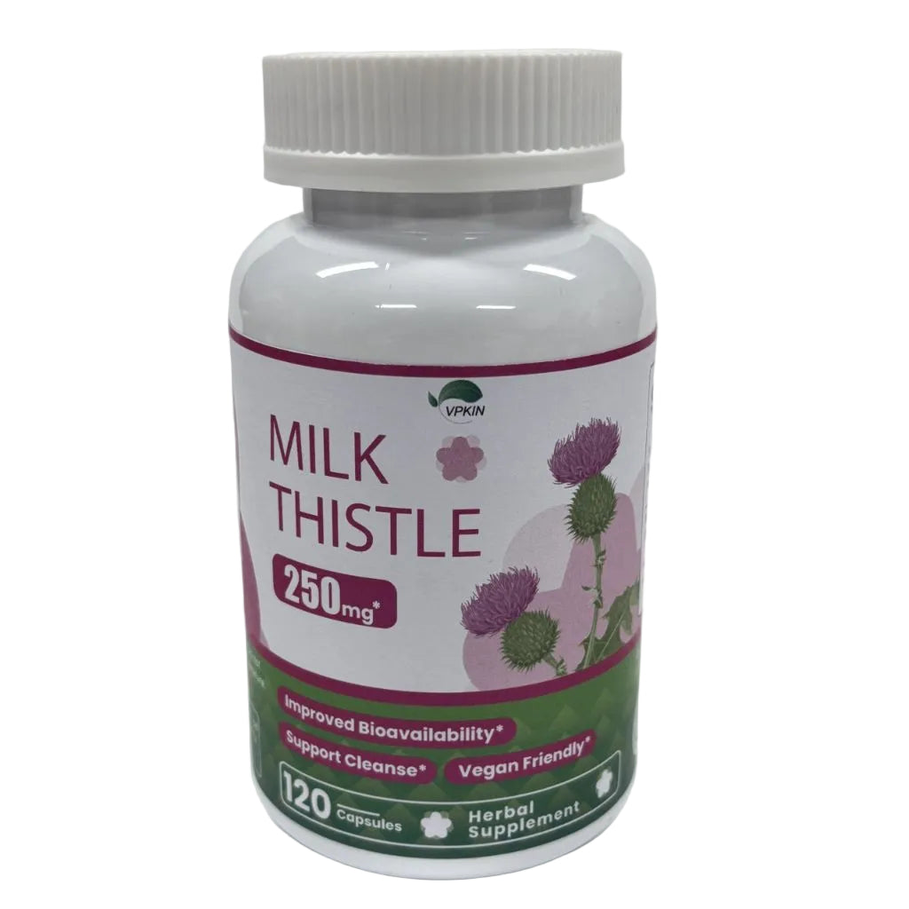 VPKIN Milk Thistle Supplement,Non-GMO & Vegan - 120 Capsules,4 Months Supply